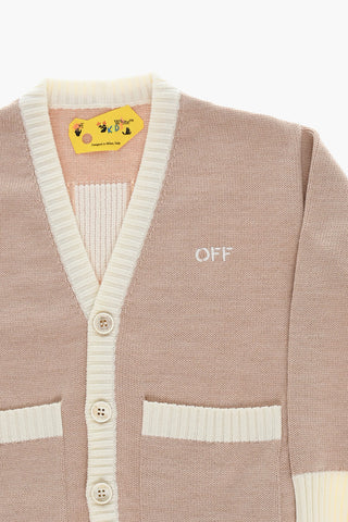 V-Neck Virgin Wool ARROW CROSS Cardigan