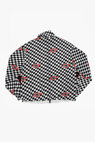 Giacca a Vento CHESSBOARD  Bicolore  Quadri con Bande Logate
