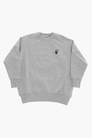 Back Printed Crew-neck Sweatshirt