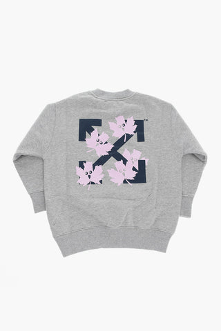 Back Printed Crew-neck Sweatshirt