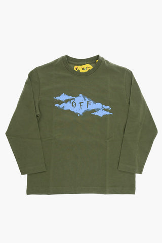 Long Sleeve Crew-Neck T-shirt with Front Print