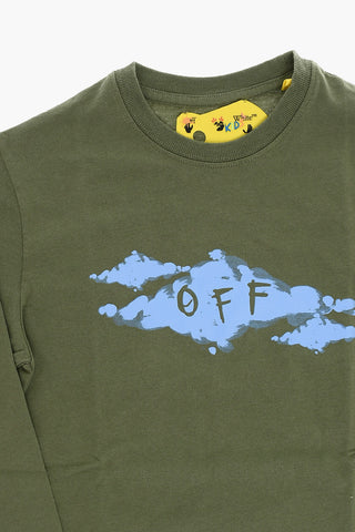Long Sleeve Crew-Neck T-shirt with Front Print