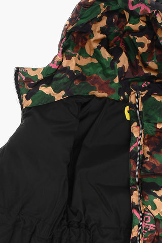 Camouflage Padding Jacket with Hood