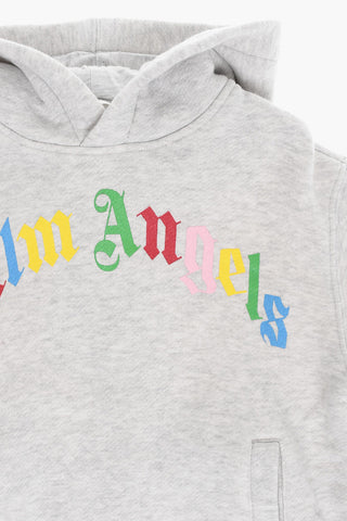 Cotton Hoodie Dress with Printed Logo