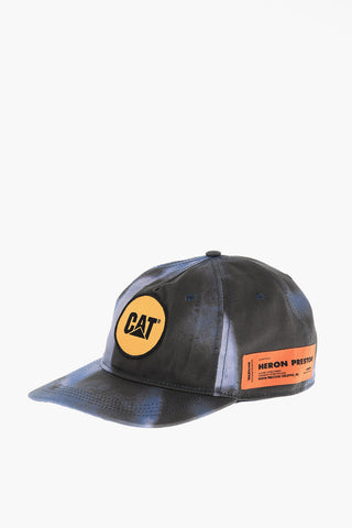 CATERPILLAR Tie-Dye Effect Cap with Contrasting Patch 