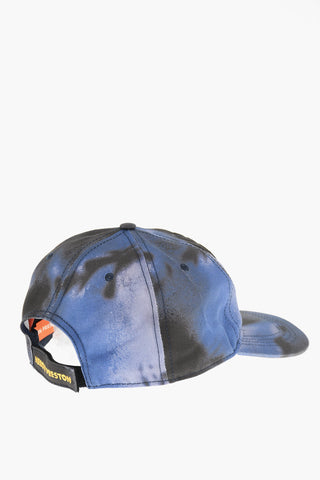 CATERPILLAR Tie-Dye Effect Cap with Contrasting Patch 