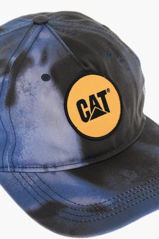 CATERPILLAR Tie-Dye Effect Cap with Contrasting Patch 