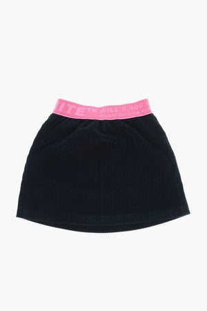 Rock aus Cord mit elastischem Logobund