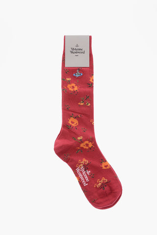 Floral Embroidered LIBERTY Long Socks