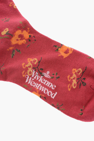 Floral Embroidered LIBERTY Long Socks