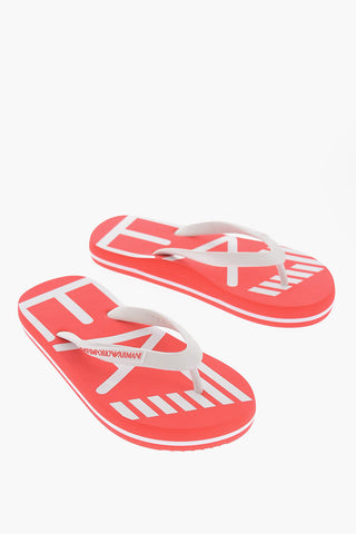 EMPORIO Rubber Flip Flops with Contrasting Logo