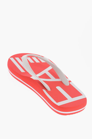 EMPORIO Rubber Flip Flops with Contrasting Logo