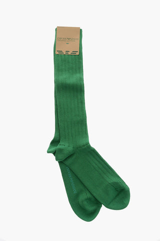 EMPORIO Solid Color Cotton Long Socks