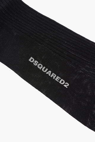 Wool Blend Ribbed Socks