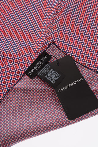 EMPORIO Patterned Silk Pocket Handkerchief