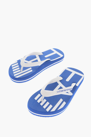 EMPORIO Rubber Flip Flops with Contrasting Logo