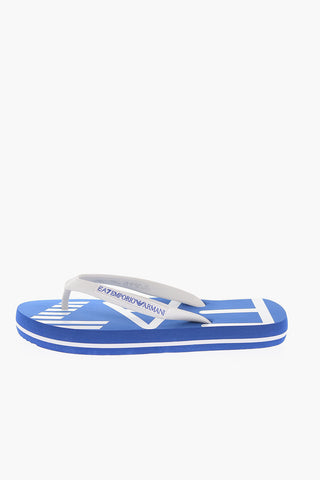 EMPORIO Rubber Flip Flops with Contrasting Logo