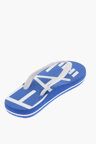 EMPORIO Rubber Flip Flops with Contrasting Logo