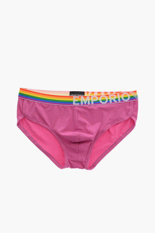 EMPORIO Stretch Cotton Brief with Multicolor Elastic Band