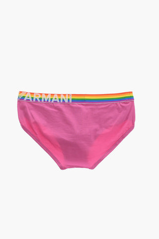 EMPORIO Stretch Cotton Brief with Multicolor Elastic Band