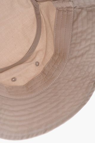 Cappello Bucket ANTON in Tinta Unita con Logo Ricamato