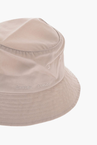 Cappello Bucket ANTON in Tinta Unita con Logo Ricamato
