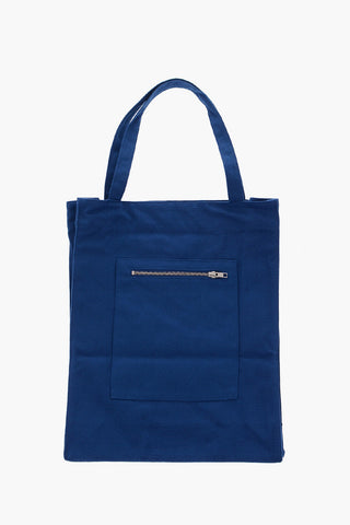 Solid Color LUCA Shopper Bag with Printed Logo