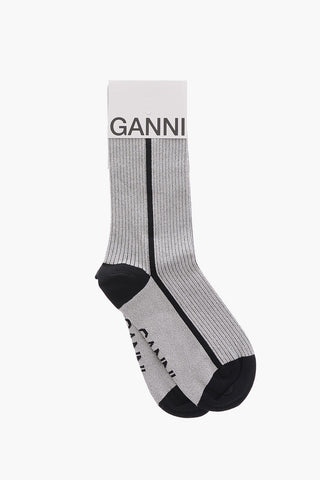 Calzini Lunghi in Lurex a Costine 
