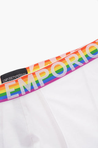 EMPORIO Stretch Cotton Boxer with Multicolor Elastic Band