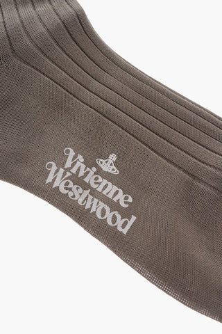 Solid Color Ribbed DERBY Long Socks