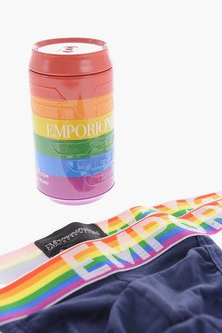 EMPORIO Stretch Cotton Brief with Multicolor Elastic Band