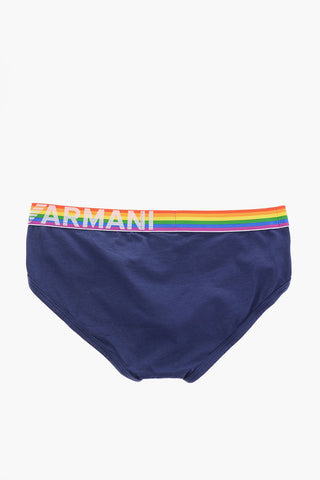 EMPORIO Stretch Cotton Brief with Multicolor Elastic Band