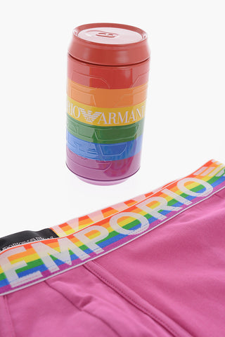 EMPORIO Solid Color Boxer with Rainbow Drawstring