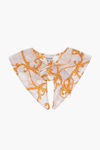 Golden Effect Baroque Motif Collar