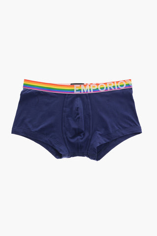 EMPORIO Stretch Cotton Boxer with Multicolor Elastic Band