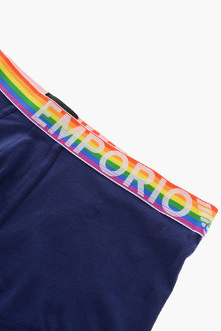 EMPORIO Stretch Cotton Boxer with Multicolor Elastic Band