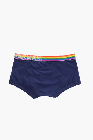 EMPORIO Stretch Cotton Boxer with Multicolor Elastic Band