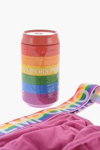 EMPORIO Stretch Cotton Jockstrap with Multicolor Elastic Band