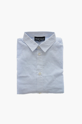 EMPORIO Two-Tone Polka Dots Shirts With classic Collar
