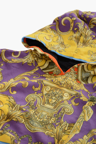 Barocco Printed Brushed Cotton Hoodie