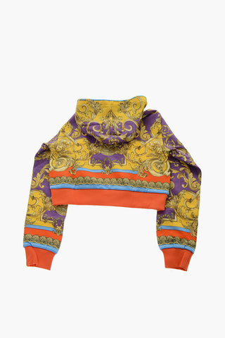 Barocco Printed Brushed Cotton Hoodie