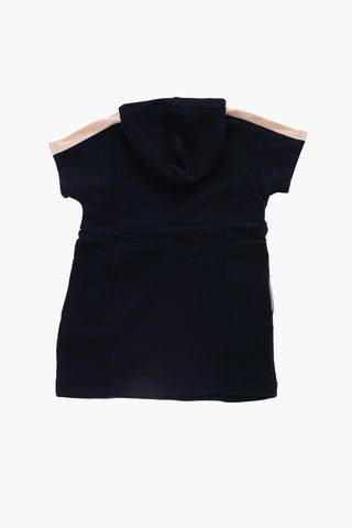Sweat Dress with Hood and Laces
