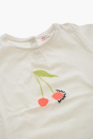 T-Shirt TISSIA Girocollo con Ciligia Ricamata