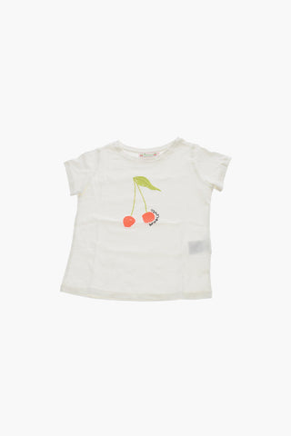 T-Shirt ALCALA Girocollo con Ricamo Ciliegia
