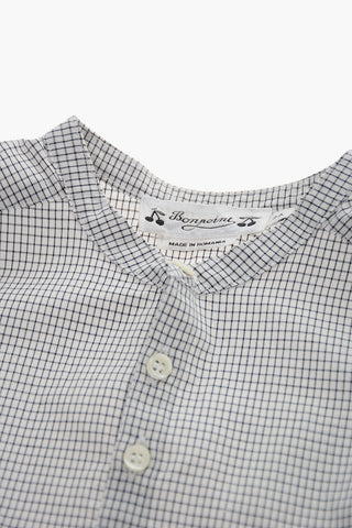 Mini Checked Short Sleeve CESARI Blouse