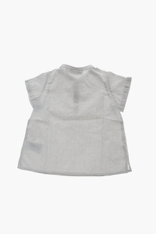 Mini Checked Short Sleeve CESARI Blouse