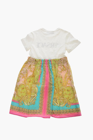 Barocco Printed Short Sleeve Dress