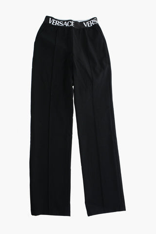 Logoed Waist-Band Pants with 3 Pockets