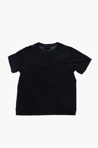 EMPORIO T-shirt Girocollo con Ricamo Logo Argentato