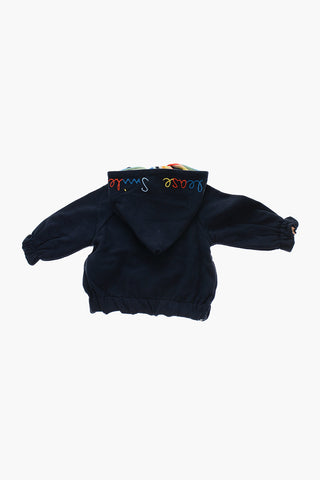 Reversible Sweatshirt with Hood and Zip Closure